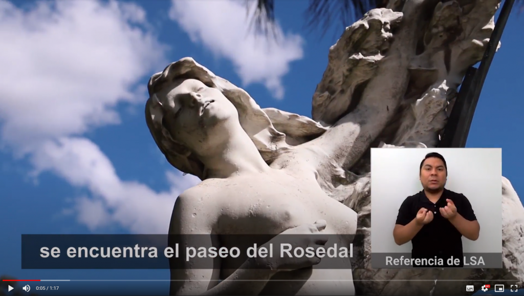 Audiovisual Accesible sobre el Rosedal Palermo