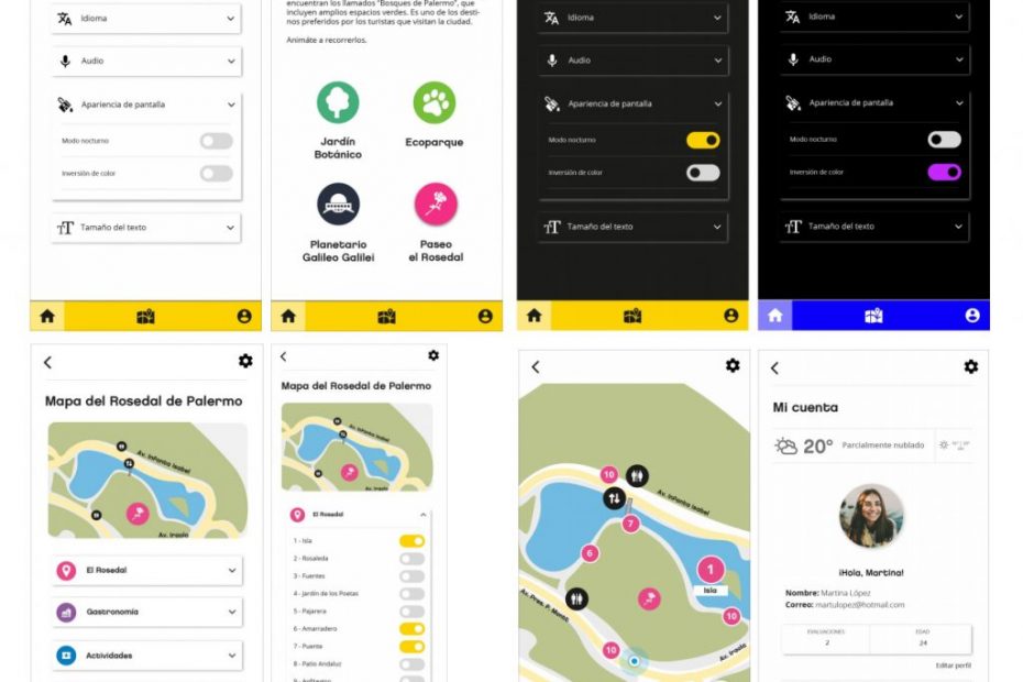 Aplicación Móvil accesible de Orientación y Localización turística de El Rosedal